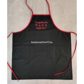   Nyomott mintás férfi kötény - Ha meguntam főzni elmegyek nőzni!