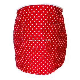 Női félkötény - Piros pöttyös