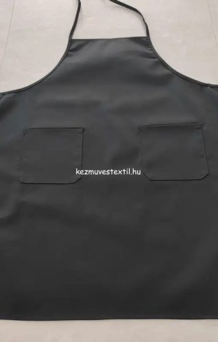 Uniszex kötény - Fekete - 5 méretben