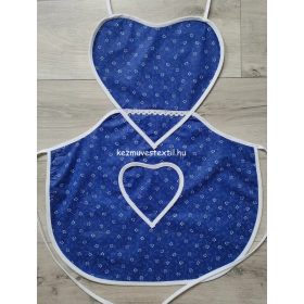 Női kötény - Szív alakú - Kékfestő