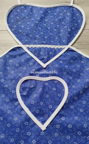 Női kötény - Szív alakú - Kékfestő